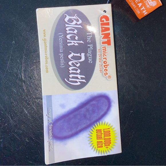 Bundle 3 for $19 Giant Microbes Plush Black Death (Yersinia Pestis) NWT 🦠 - Picture 6 of 8